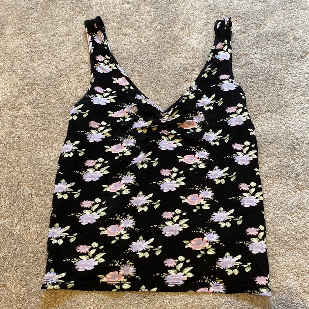 American Eagle Floral Tank Top